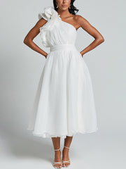 Sexy Solid Color Off-shoulder Backless Dress