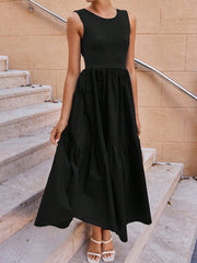 Backless Lace-Up Dress