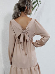 product long -sleeved long -sleeved base dress