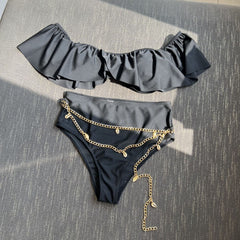 Ruffle Chained Bikini