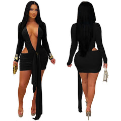 Cutout Knot Mini Dress