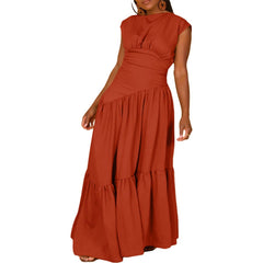 Vestido midi de tul con hombros descubiertos