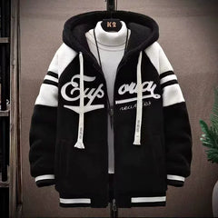Zipper Cardigan Hooded Jacket