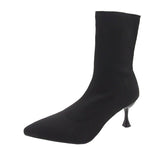 Botines tipo calcetín con tacón de aguja