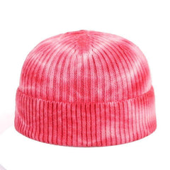 Knitted Tie Dye Cuffed Beanie
