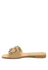 FLACHE SCHUHE „MADELEINE“ AUS METALLRINGEN