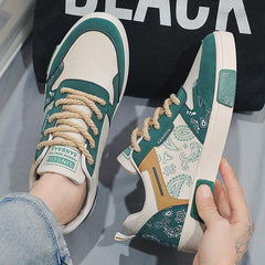 Zapatillas de lona bajas con diseño Paisley para hombre