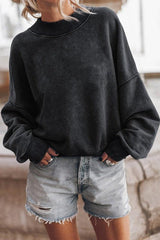 Sudadera con teñido ácido y lavado mineral
