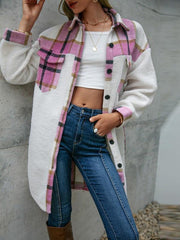 Abrigo tipo chaqueta a cuadros