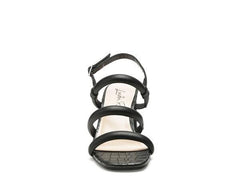 SLINGBACK-BLOCKSANDALEN „SLATER“ AUS CROC