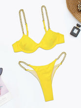 Das zweiteilige Splash Chain Bikini-Set
