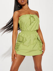 Mono con cintura elástica y cordón ajustable