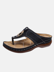 Sandalias casuales con plataforma y cuña