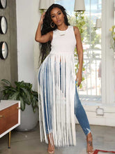 Blusas sin mangas con borlas