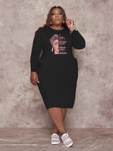 T-Shirt-Kleid mit Taschen und Buchstaben-Print