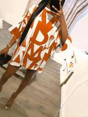 Casual Loose Printed Dress