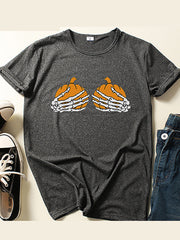 Halloween Halten Kürbis T-Shirt