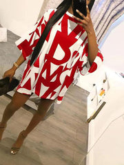 Casual Loose Printed Dress