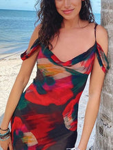 Floral Printed Bodycon Maxi Dress