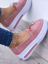 Mocasines informales con plataforma sin cordones