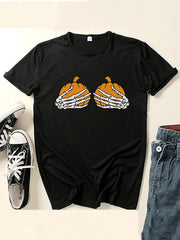 Halloween Halten Kürbis T-Shirt