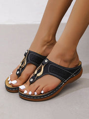 Sandalias casuales con plataforma y cuña