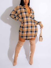 Blusas abotonadas con cuadros