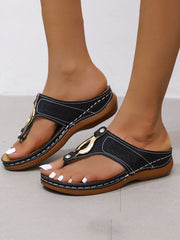 Sandalias casuales con plataforma y cuña