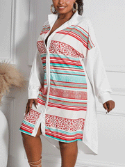 Vestido mini con camisa abotonada