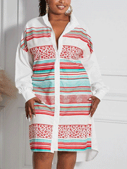 Vestido mini con camisa abotonada