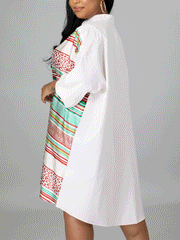 Vestido mini con camisa abotonada