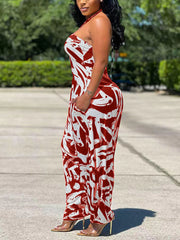 Mono sin mangas con cintura alta y cuello halter