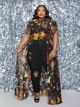 Oberteile mit Netzstoff-Print