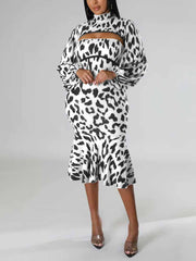 Kleid mit Leopardenmuster