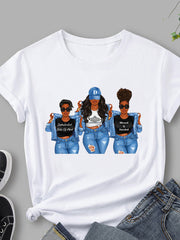 T-Shirt mit Figuren-Print