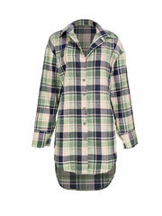 Blusas abotonadas con cuadros