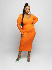 V-Ausschnitt, Streifen, einfarbige Kleider