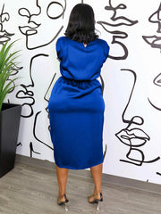 Elegantes Midikleid aus Satin