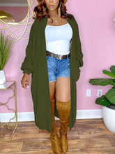 Lässiger Strickcardigan mit offener Vorderseite