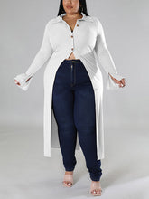 Tops altos y bajos con botones