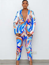 Zweiteiliger Anzug mit einfarbigem, hellem Aufdruck