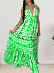 Halter Casual Maxi Dress