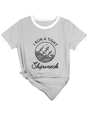 Ich trage ein enges T-Shirt