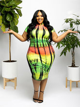 Gradient Striped Maxi Dress