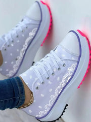 Convas Sneaker mit Farbblockmuster