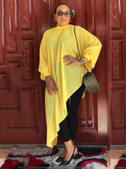 Lässige Chiffontops mit asymmetrischem Saum