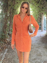 Vestido mini ajustado fruncido