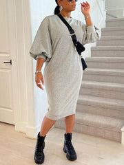 Midikleid mit Dreiviertelärmeln