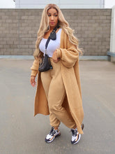 Lässiger, einfarbiger Herbst-Cardigan