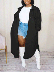 Lässiger einfarbiger Cardigan